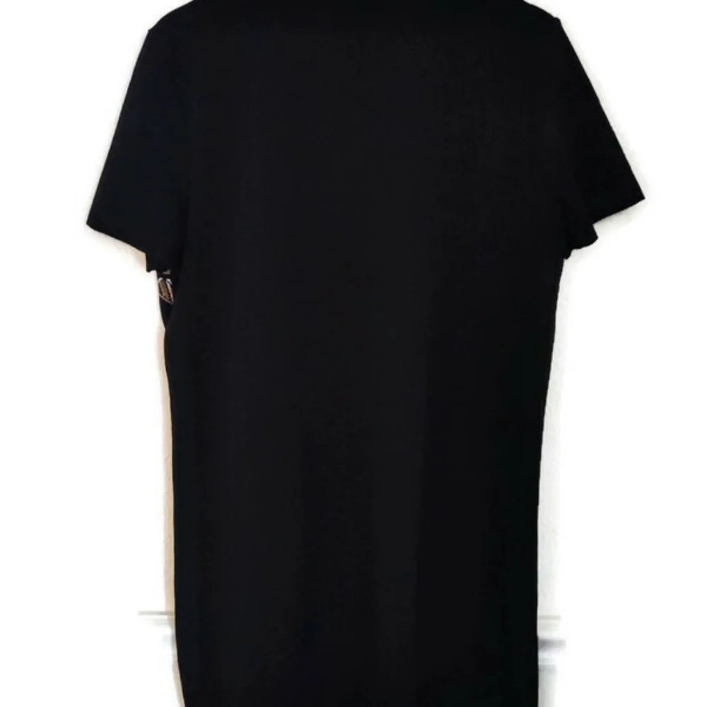 ZARA Tribal Black and Yellow Print Dress  Crepe Background Size XL - Picture 2 of 3